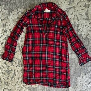 H&M Red Plaid Mini Dress